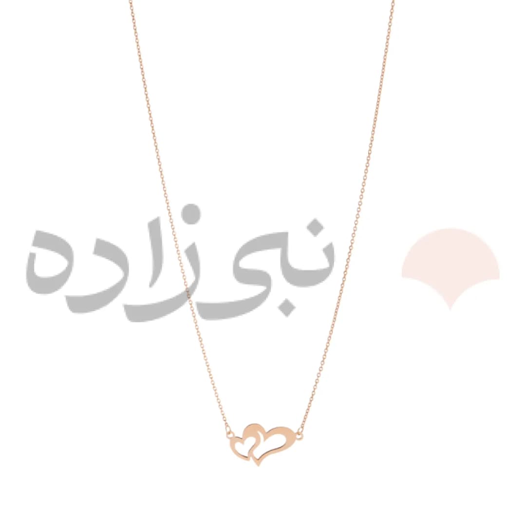 گردنبند لیزری دو قلب N146