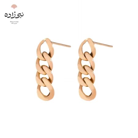 گوشواره میخی کارتیه لخت بافت دو E112