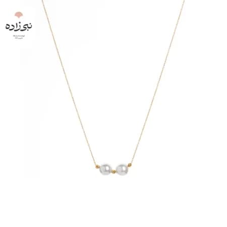 گردنبند تلفیقی البرنادو دو مروارید N106