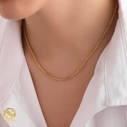 زنجیر میرو طلایی بافت یک N201