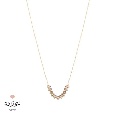 گردنبند البرنادو لخت تلفیقی سه رج N129