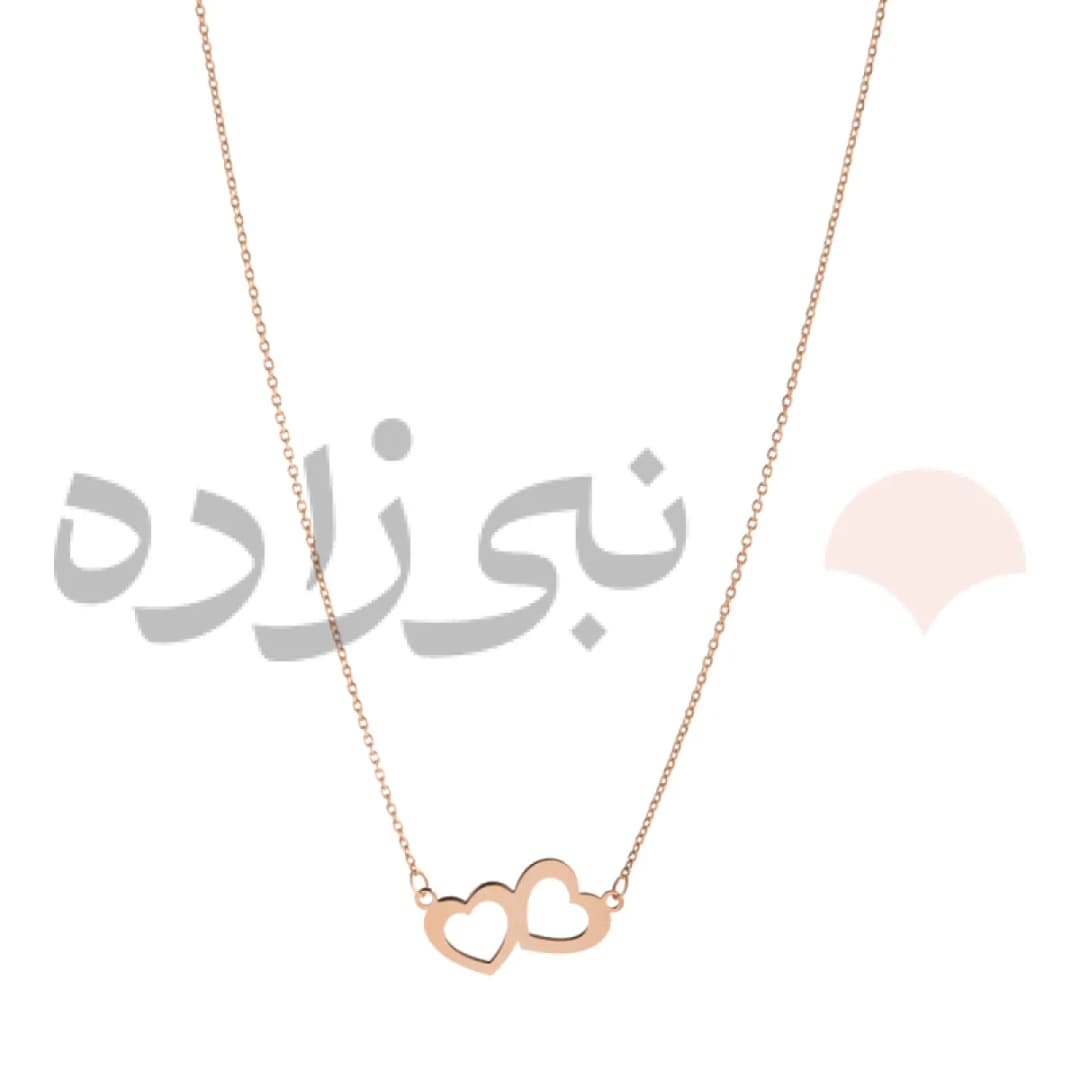 گردنبند لیزری دو قلب N140
