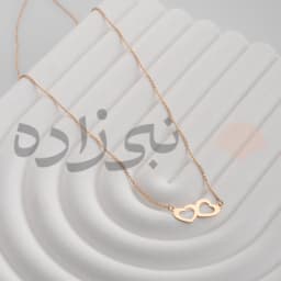 گردنبند لیزری دو قلب N140