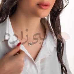 گردنبند لیزری عشق دایره طلا N053