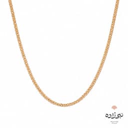 زنجیر میرو سفید طلایی بافت دو N116