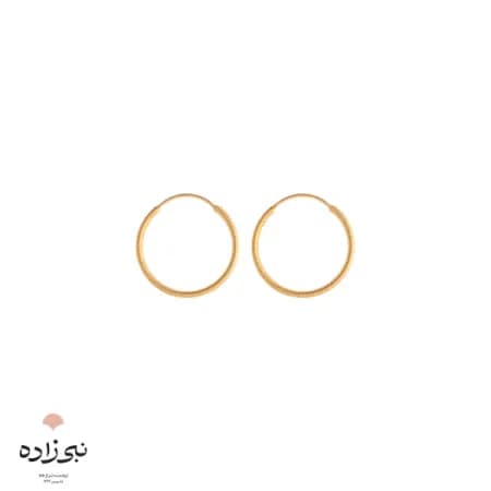 گوشواره حلقه ای تراش قطر 13 میل E080